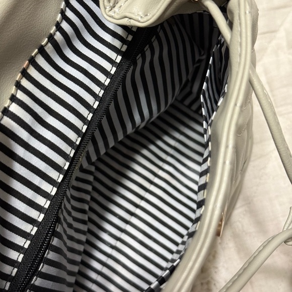 Quilted Gray Backpack - Picture 3 of 4